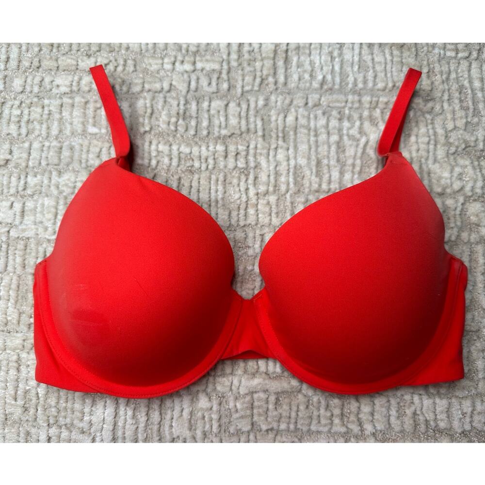 Skims Bright Red Fits Everybody T-Shirt Bra
